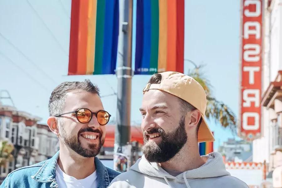 Men hanging out in the Castro